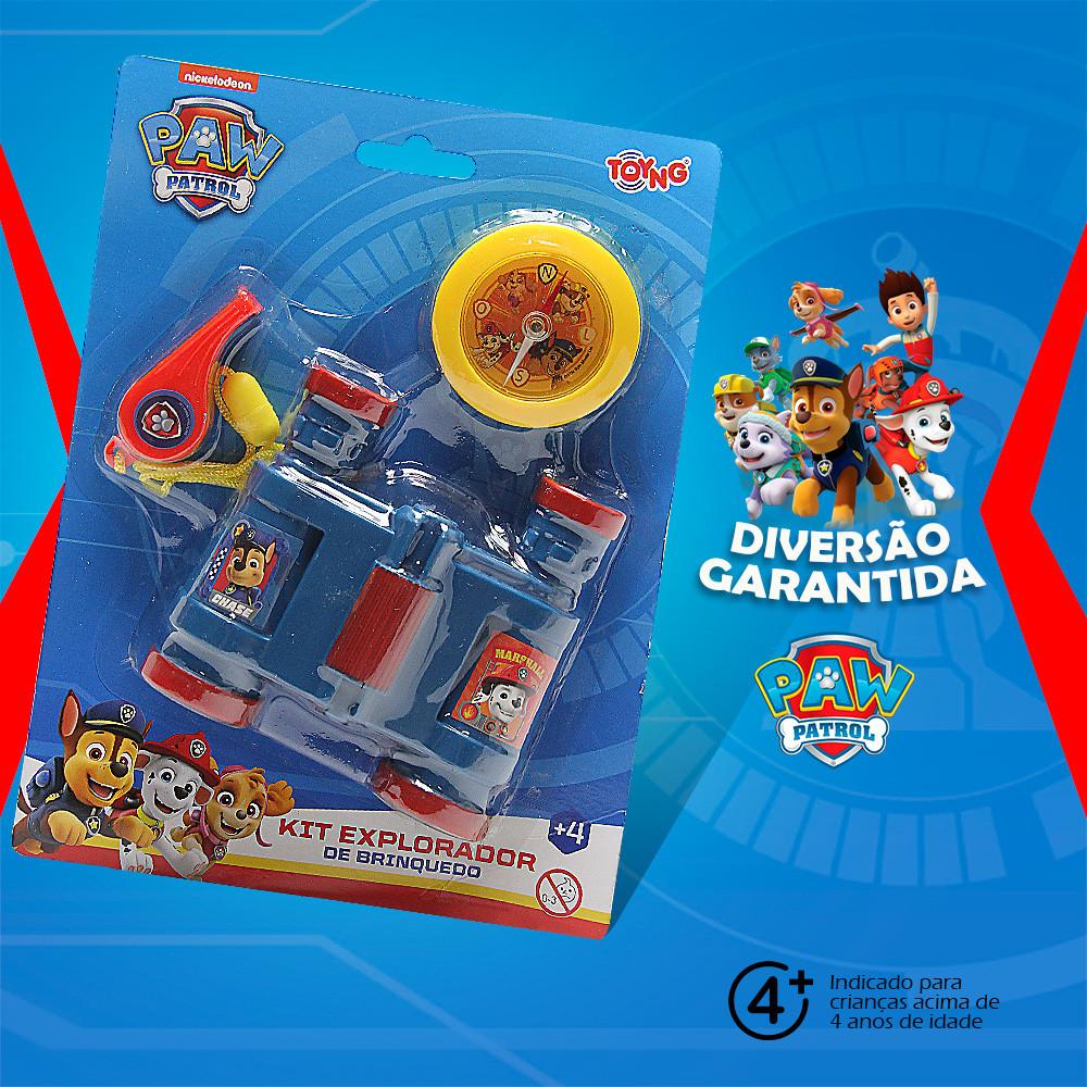 Brinquedo Kit Patrulha Canina Explorador Com Binóculo, Bússola E Apito Toyng