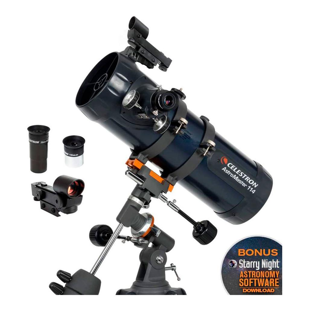 Telescópio Refletor Newtoniano AstroMaster EQ 114 mm