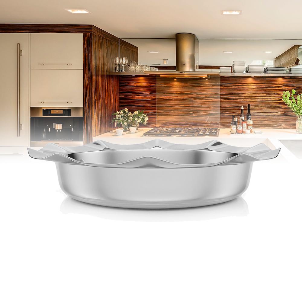 Centro de Mesa de aço inox Bonbon 28,5x7,5cm