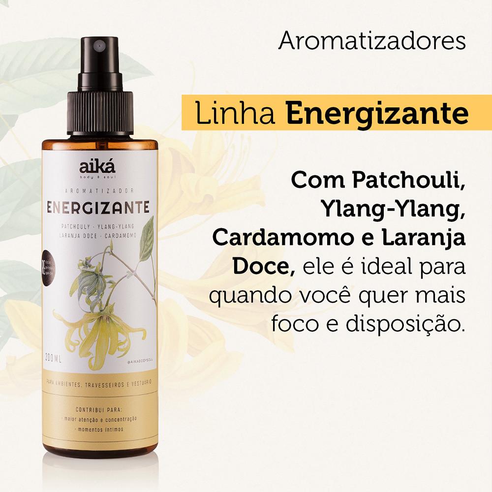 Aromatizador De Ambiente Spray 200ml Óleos Essenciais Aiká
