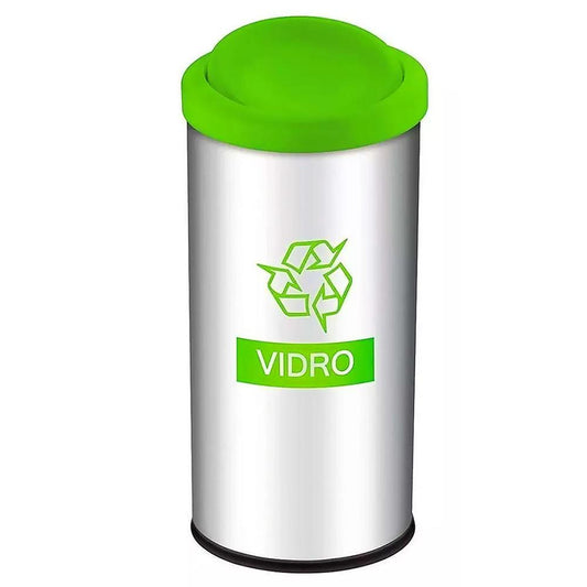 Lixeira Seletiva Vidro Tampa Basculante 40,5L