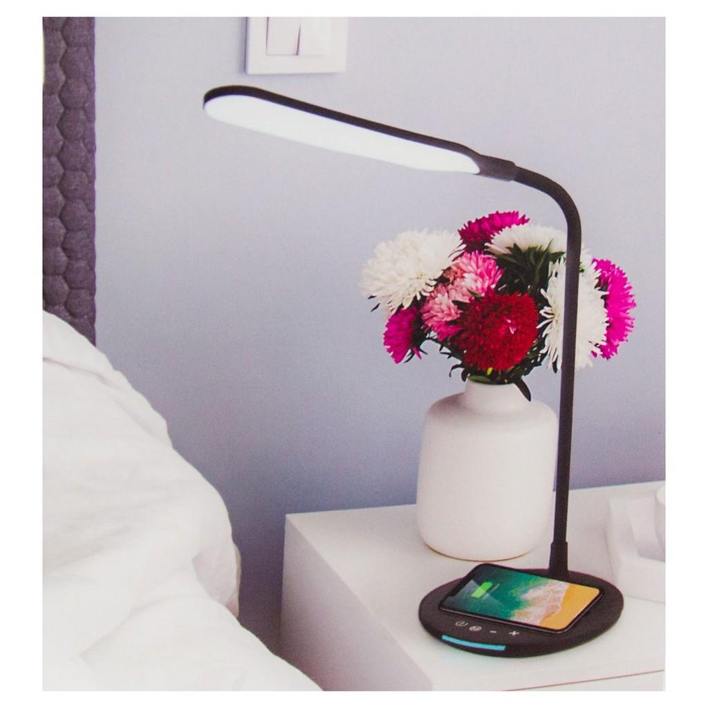 Luminária LED flexível Vivitar PWRFL com base para carga sem fio de Smartphone