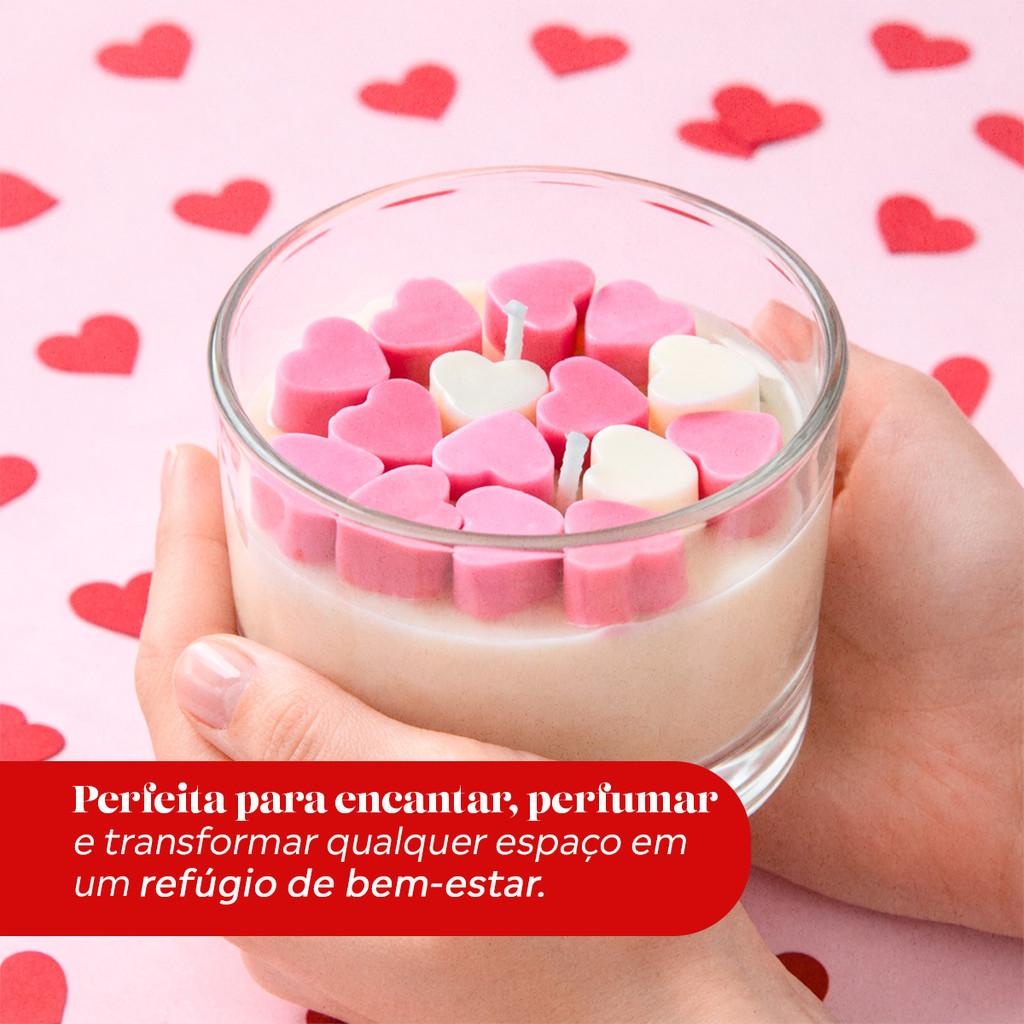 Vela Decorativa Aromática Love Vidro Com Tampa Madeira 250g