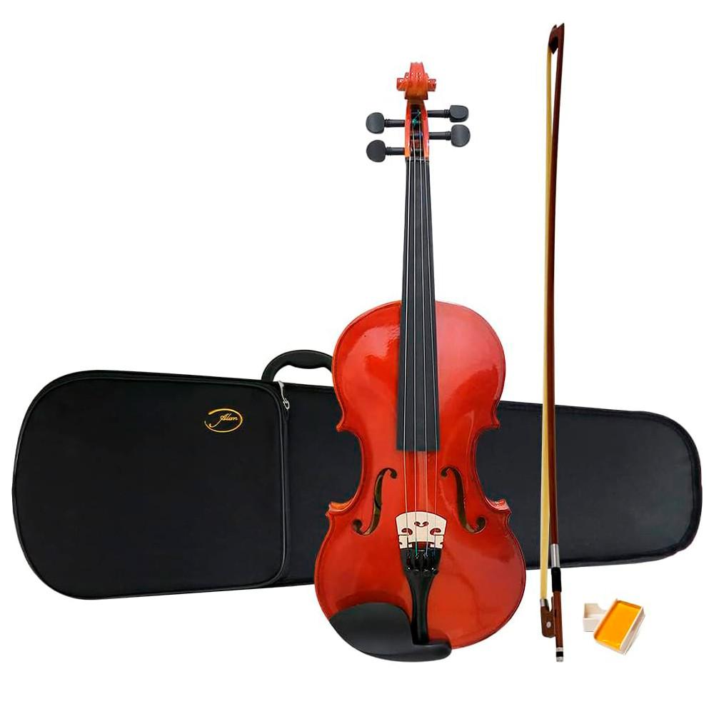 Viola Clássica de Arco AL 1310 4/4 Alan com case Arco Breu Cavalete