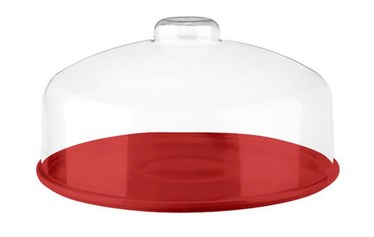 Boleira Prato Cozy médio - Vermelho Bold