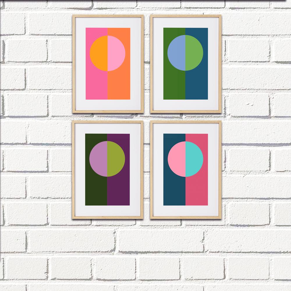 Kit quadros em mdf - 4 peças