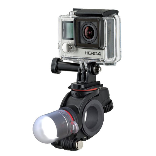 Suporte para câmera de ação e sinalização para Bike