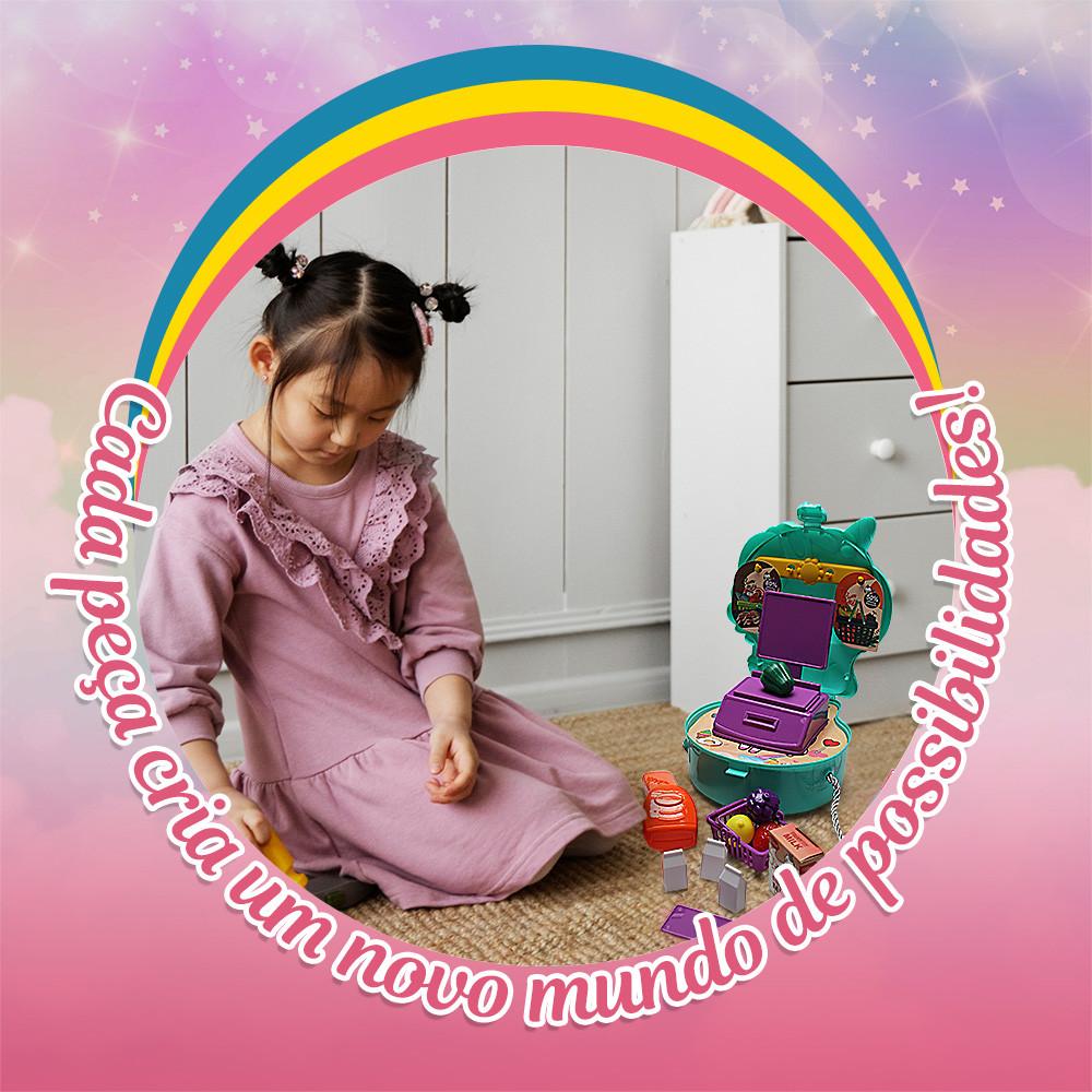 Brinquedo Kit Viagem Bolsa Unicórnio Design E Diversão 24 Peças Toyng