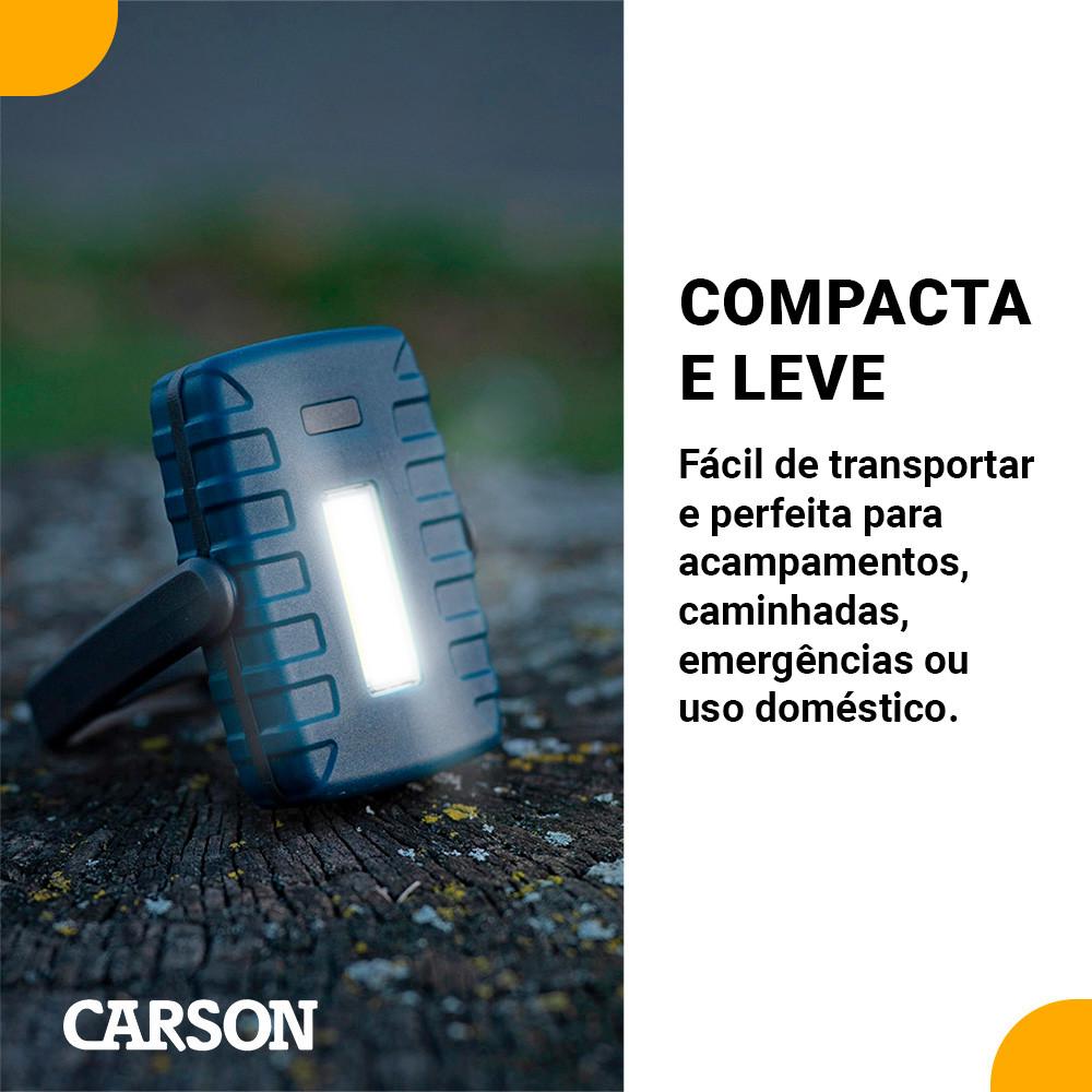 Lanterna Compacta LED Carson 4 Modos Branco E Vermelho