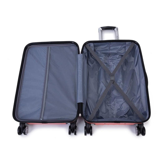 Mala viagem Primicia Seul em ABS Rodas 360° Grande - Salmão