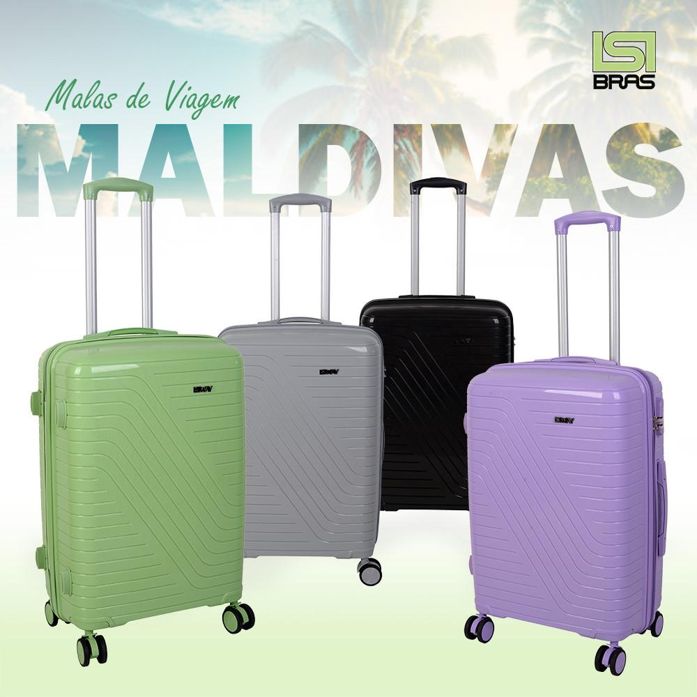 Mala M Maldivas 23kg Com Expansor, 4 Rodas 360º E Cadeado Isibrás