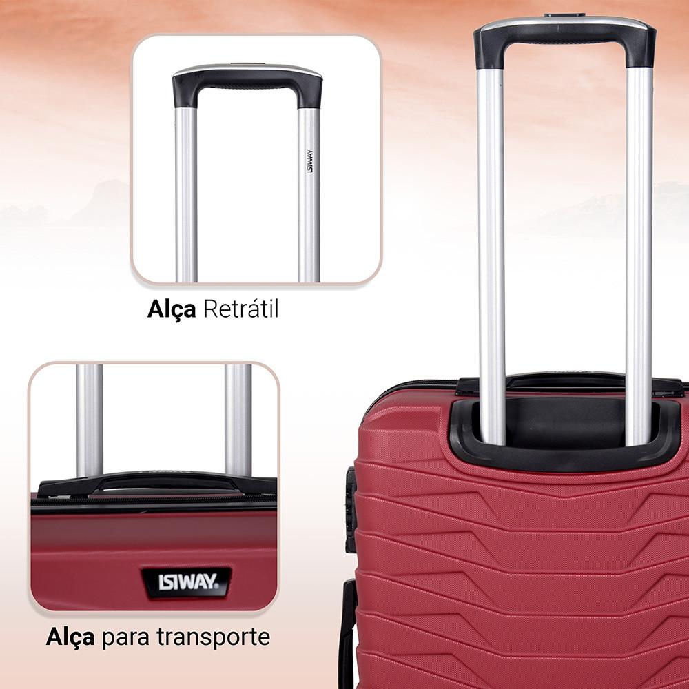 Mala ABS Ibiza P 10kg Rodas 360º Rígida E Resistente Isibrás