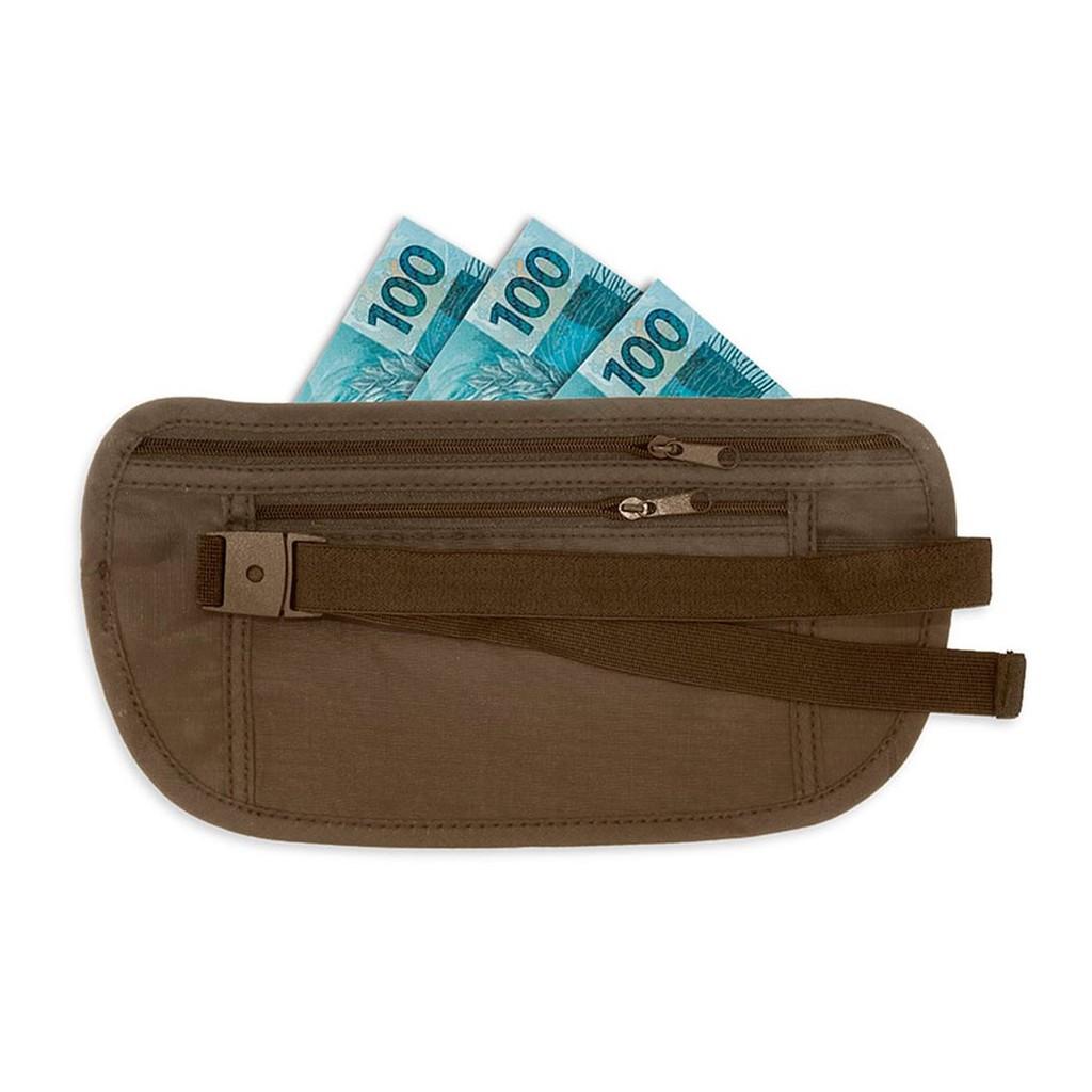 Mala viagem Primicia Burgos c/ Rodinhas Pequena + Fita de segurança + porta dólar