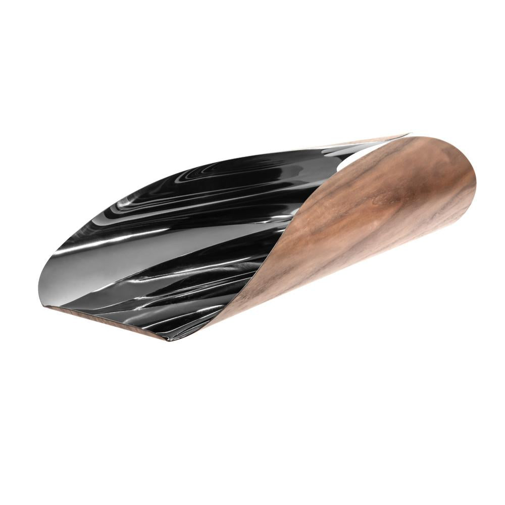 Centro de mesa Biju laminado inox Designer Ronald Sasson