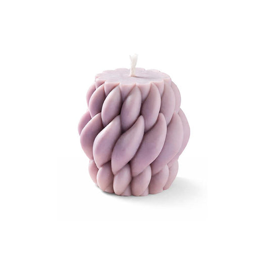 Vela Decorativa Trama Roxa 6Cm Com Design Sofisticado 85g