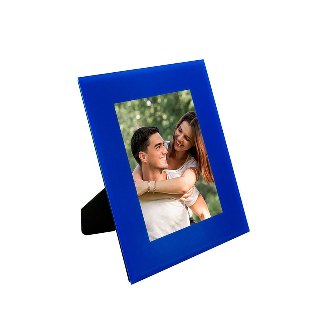 Porta-retrato vidro azul 15x20cm