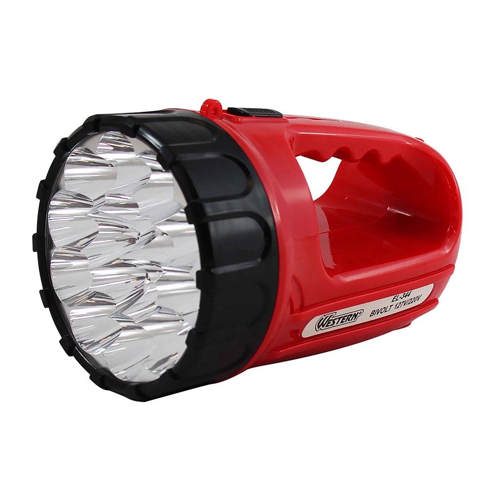 Lanterna Recarregável 15 Leds Com Alça Western