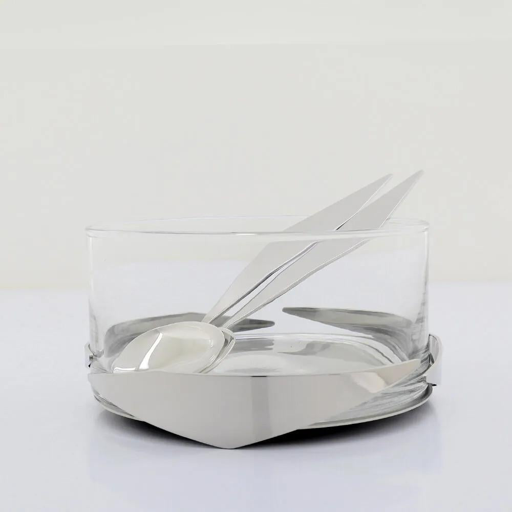 Saladeira Sava 2.8L Riva Inox Design Premiado Com Talheres