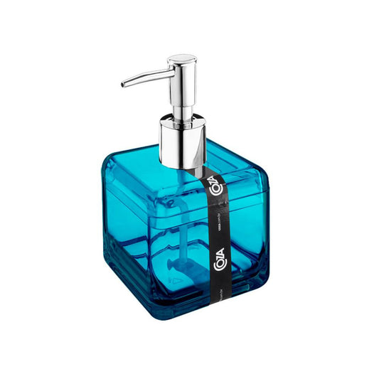 Porta-Sabonete Líquido Coza 8,5 x 8,5 x 15 cm 330Ml Cube Verde
