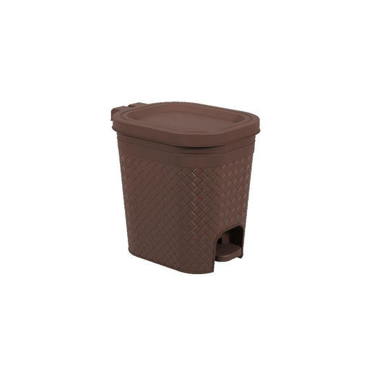 Lixeira com Pedal 6,5l Craft Coza 26,8 x 19,7 x 25,7 cm - Marrom