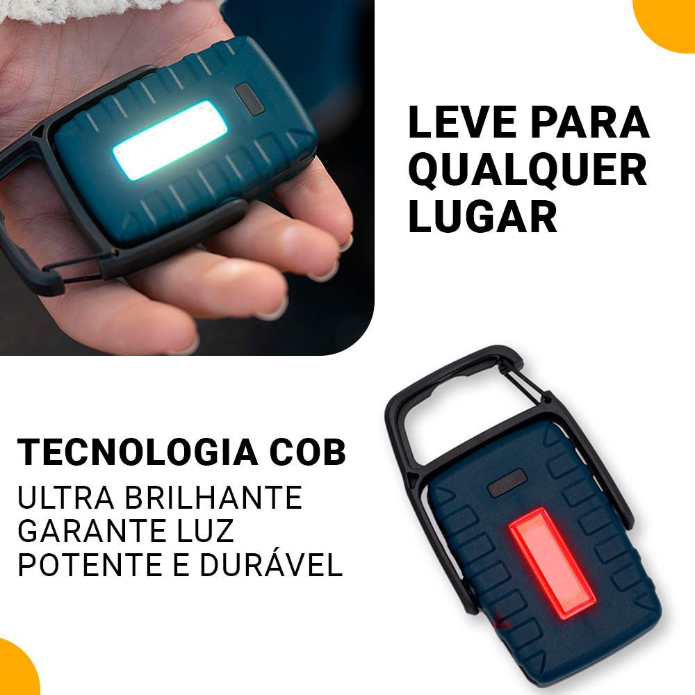 Lanterna Compacta LED Carson 4 Modos Branco E Vermelho