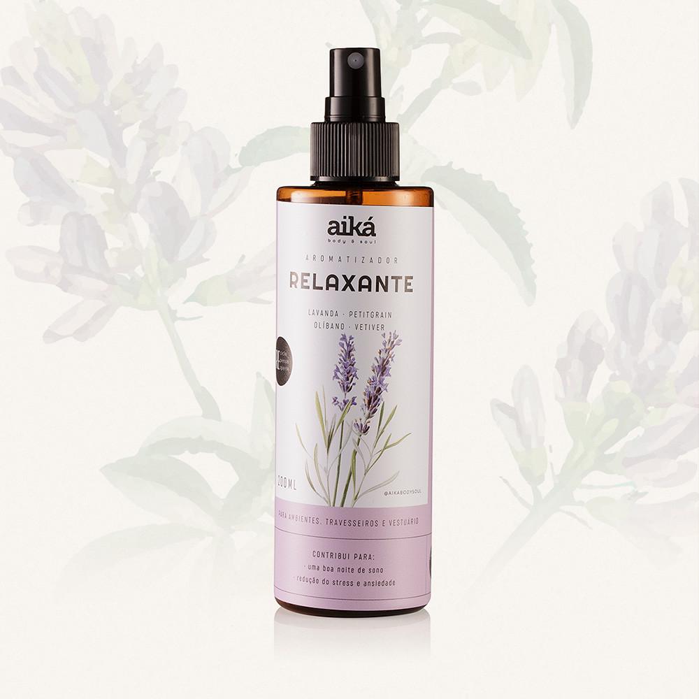 Aromatizador De Ambiente Spray 200ml Óleos Essenciais Aiká