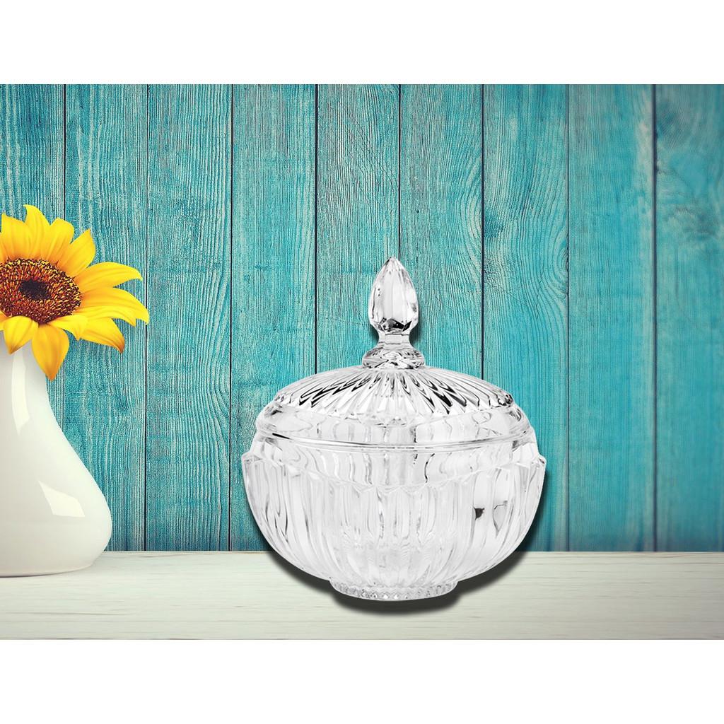 Potiche de cristal Elisabeth 10,5x12,5cm