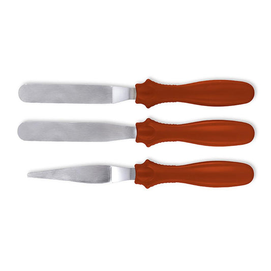 Conjunto 3Pcs Espatula P/Confeitar Glace-Choc