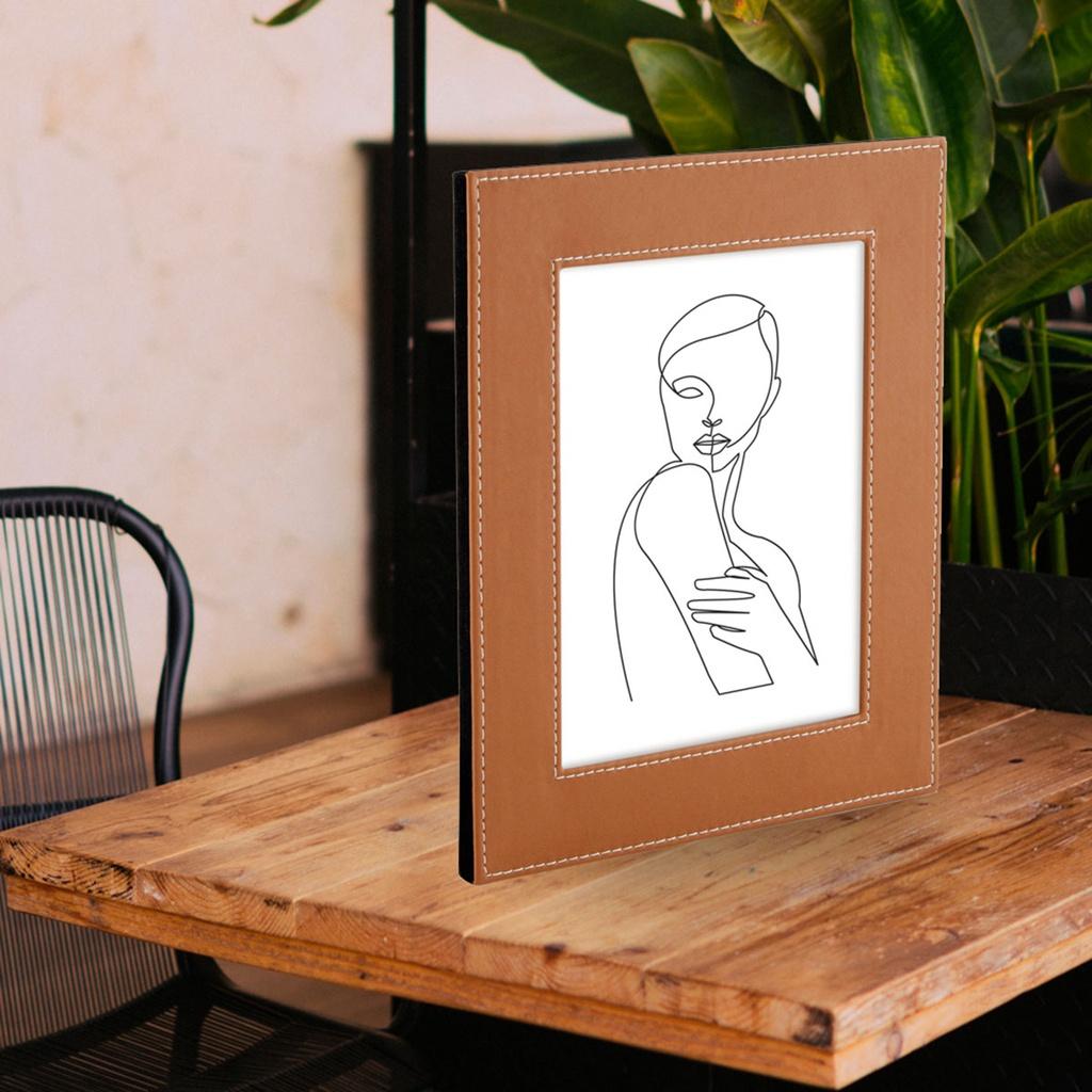 Porta-retrato  com revestimento sintético - 20x25