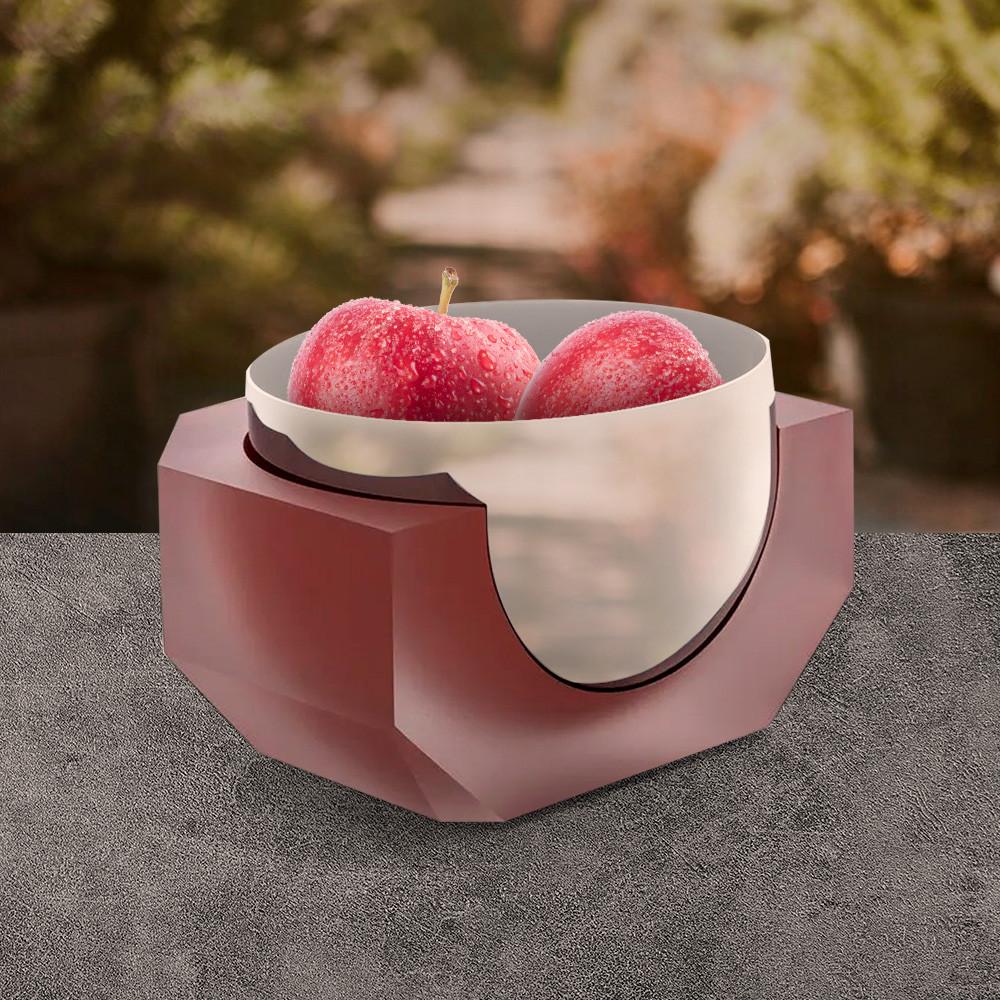 Fruteira St. James Grande Prata Smooth Granada Ciência Ótica E Design