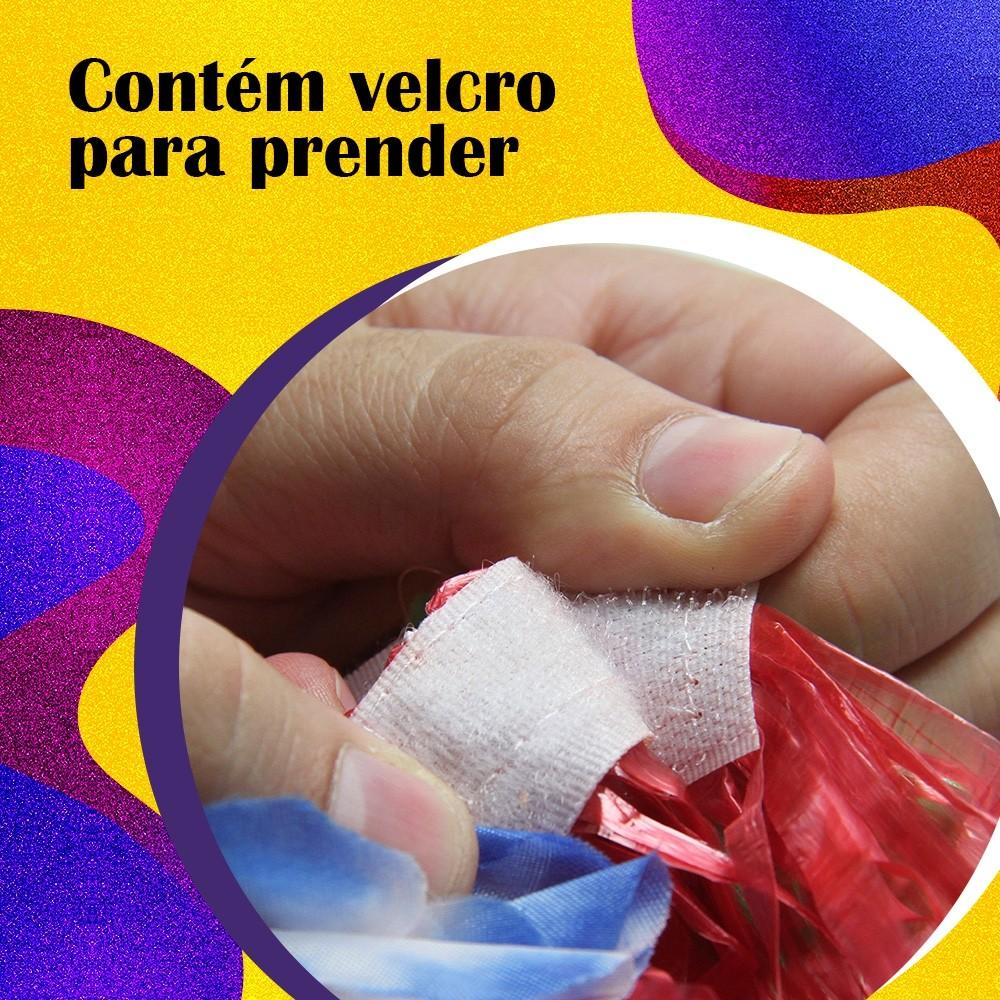 Saia Havaiana 40cm E Colar Colorido Look Perfeito Para Carnaval