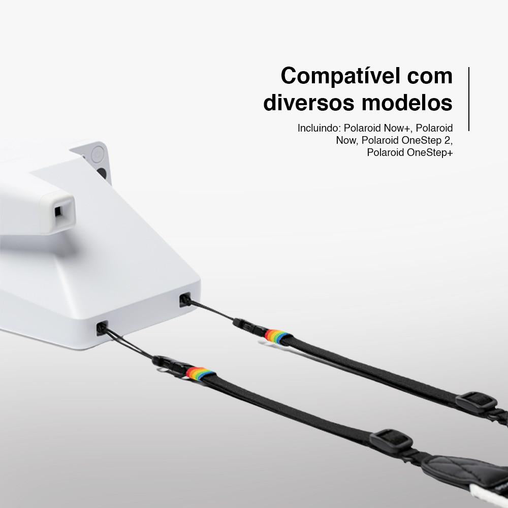 Alça Flat Para Câmera Polaroid Ajustável, Prática E Estilosa