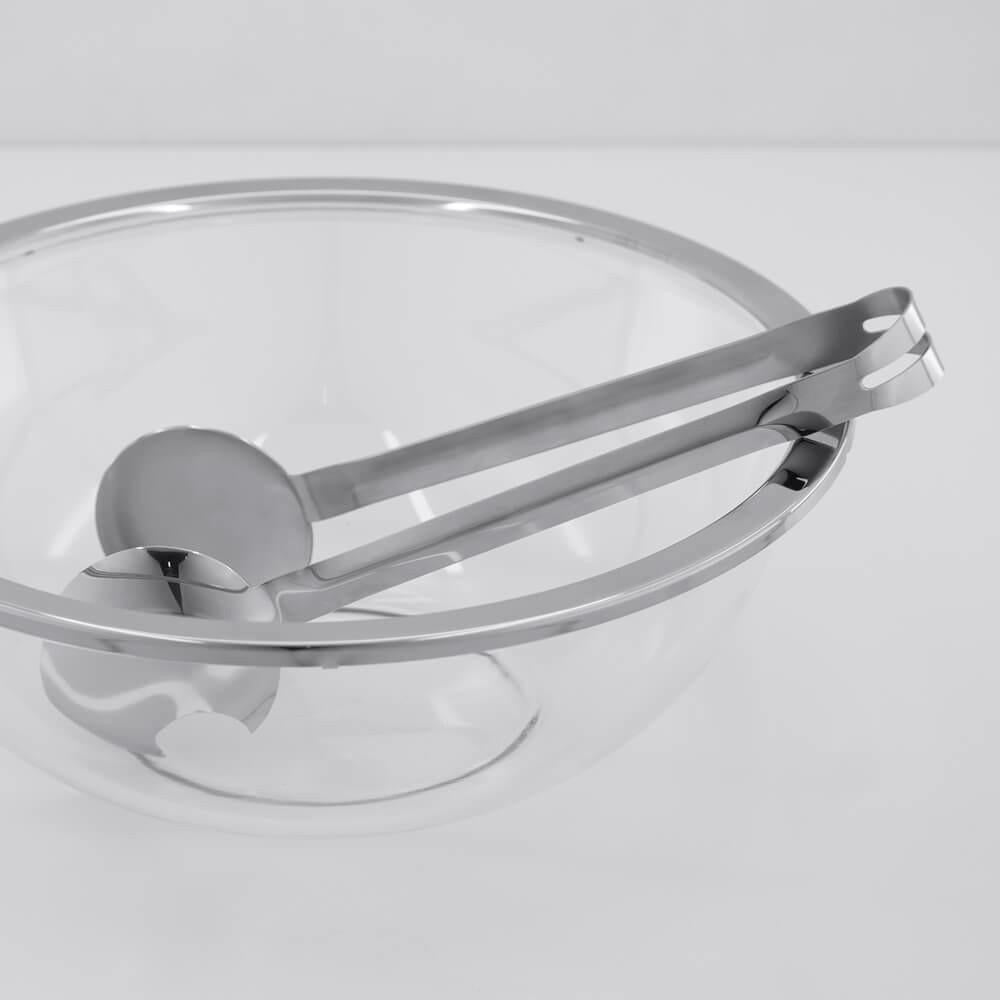 Saladeira Milan Inox 4 Litros Com Pegador Design Moderno E Elegante Riva