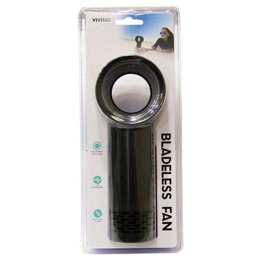 Ventilador USB portátil Vivitar sem pás, 3 velocidades e bateria interna