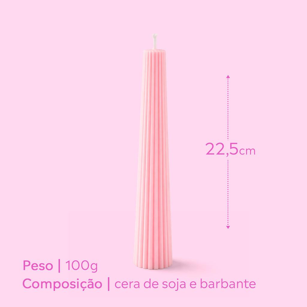 Vela Decorativa Torre Com Design Escultural 22,5Cm E 100g