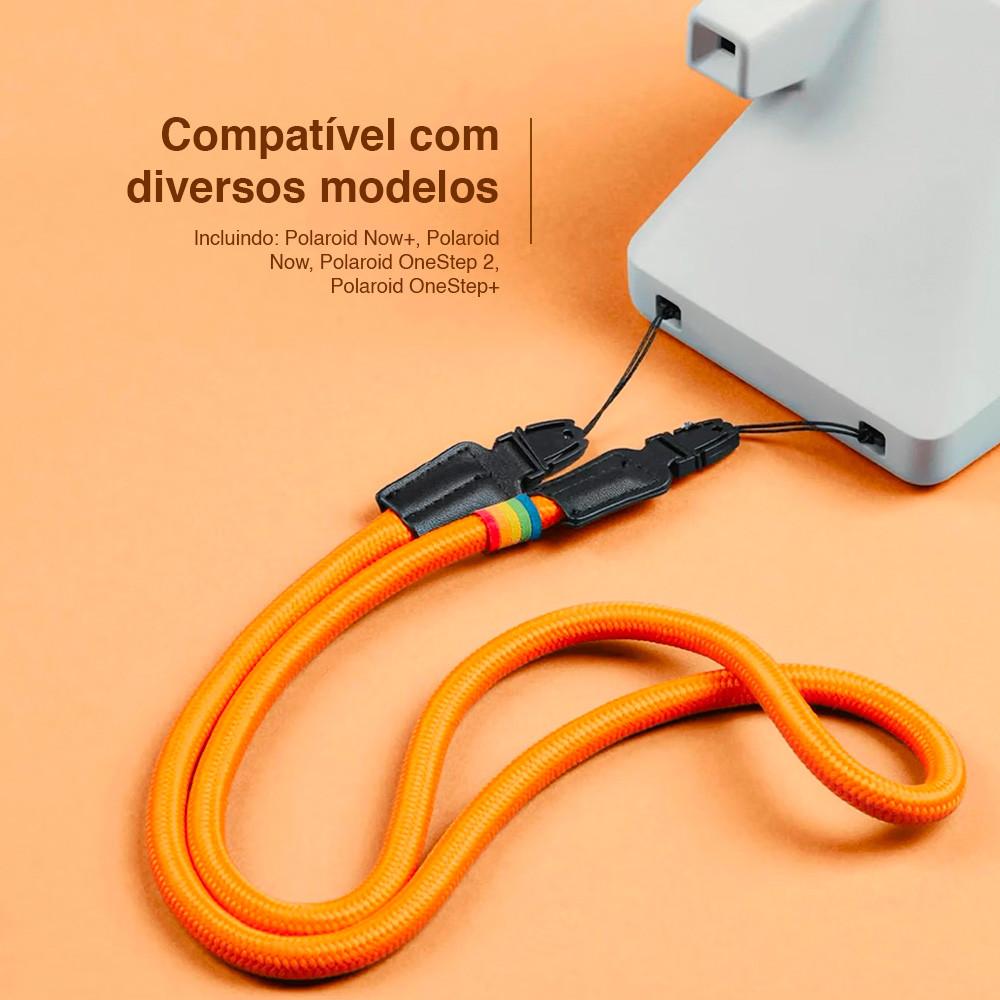 Alça Redonda Para Câmera Polaroid Couro Vegano, Estilo E Versatilidade