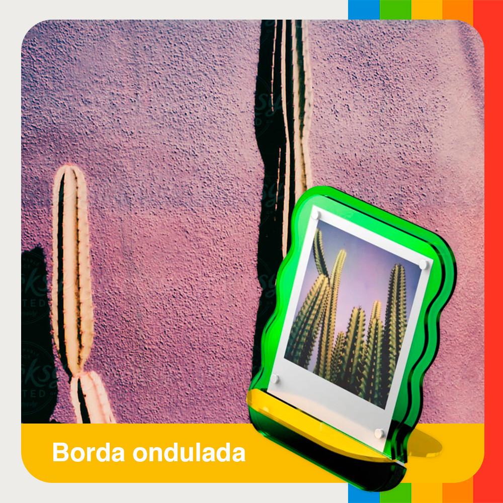 Porta-Retrato Acrílico Polaroid 3-Unidades Personalize E Exponha