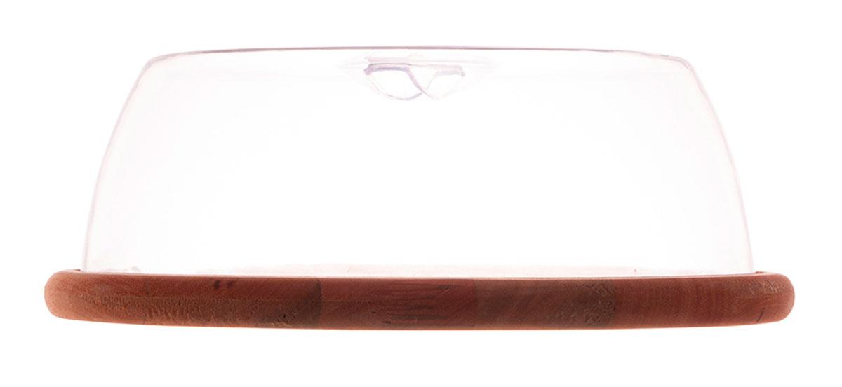 Boleira redonda em madeira Liptus com tampa 31x15cm