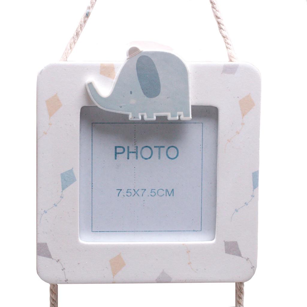 Porta-Retrato Infantil de madeira para 3 fotos