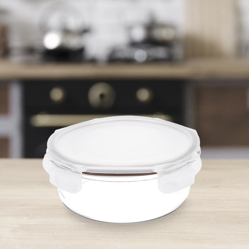 Pote Redondo Hermético Lock&Stock 400 Ml Brinox 13,7x13,7x6,3 cm