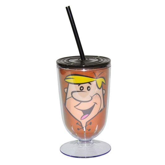 Taça Acrílica Hb Flinstones Barney Fd Marrom