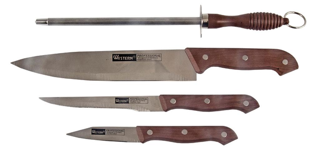 Kit com 4 facas Western