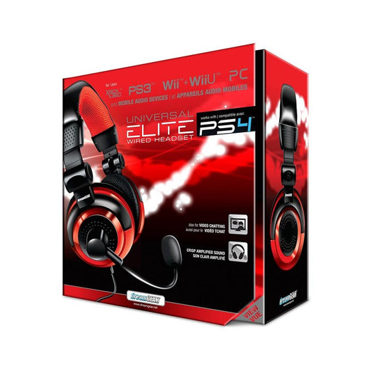Fone de Ouvido Headset Gamer Universal Elite Dreamgear DGUN-2571 Preto e Vermelho