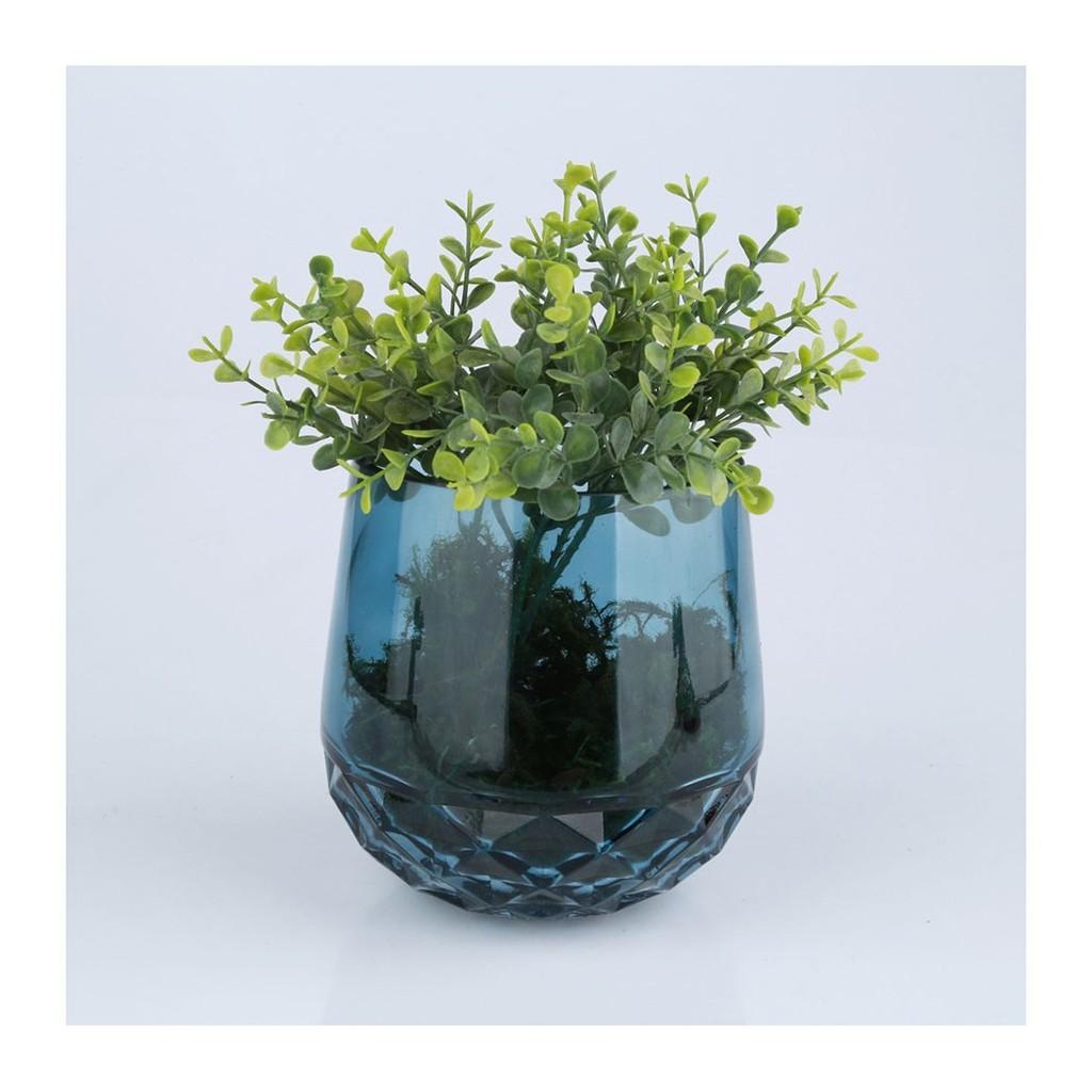 Vaso Vidro 17 x 17 x 17 Cm Pine Indigo