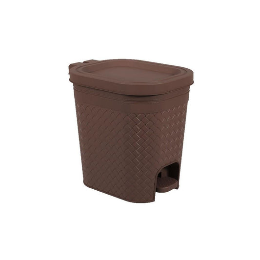 Lixeira com Pedal 14,7l Craft Coza 32,6 x 25,5 x 32,4 cm - Marrom