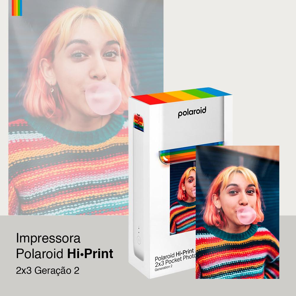Impressora De Fotos Polaroid Hi-Print 2x3 Bluetooth Portátil