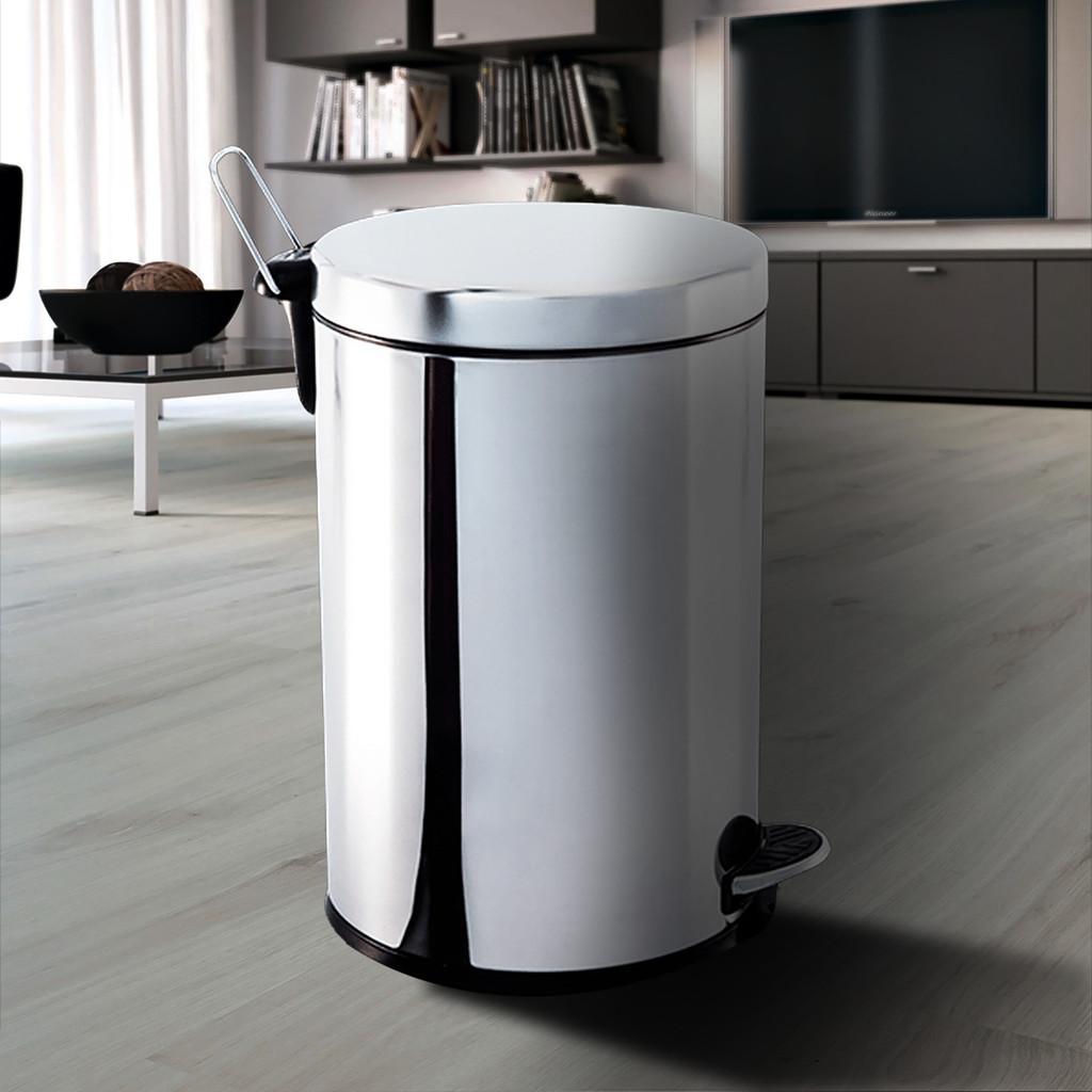 Lixeira Brinox Inox com Pedal e Balde 3L