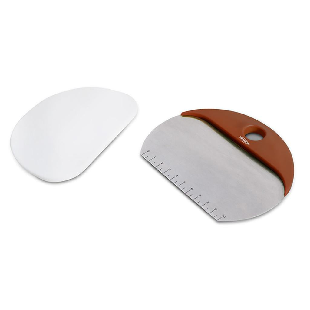 Espátula de inox e silicone para massa, glacê e chocolate