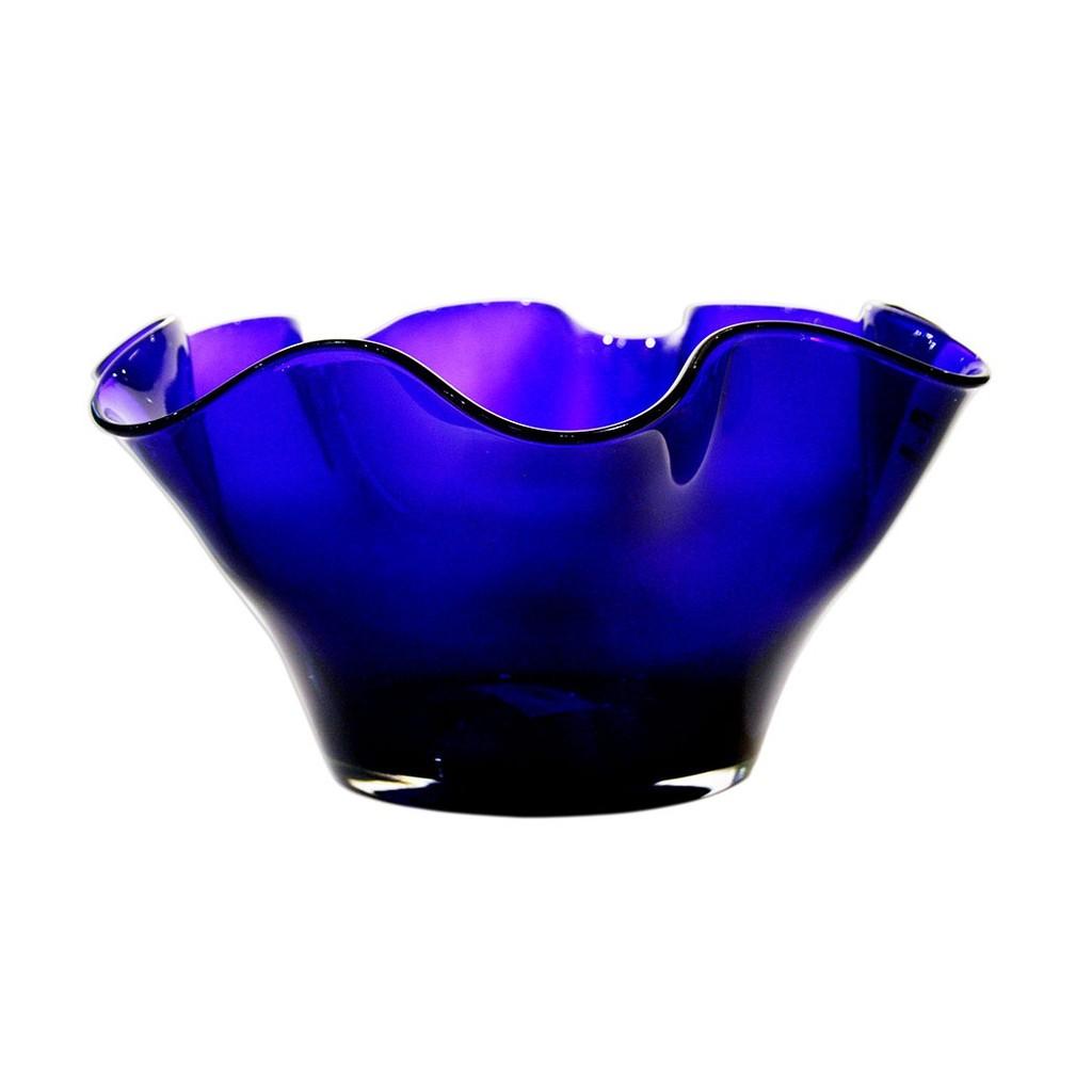 Saladeira Bianco e Nero Azul 14 X 25