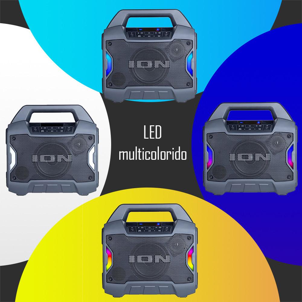 Alto Falante Portátil Sem Fio 60 Watts IPX5 Resistente À Água Com Luzes